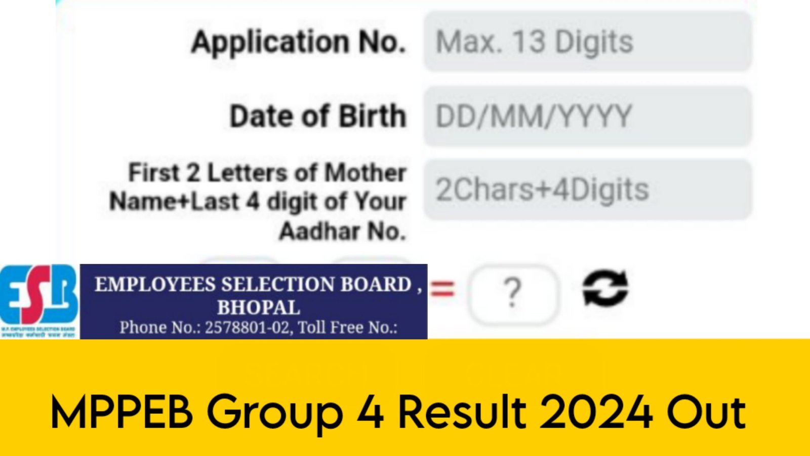 Group 4 Result 2024 MP @esb.mp.gov.in