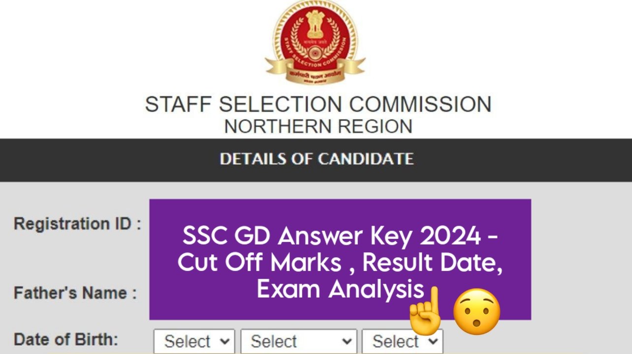 Ssc.nic.in SSC GD Answer Key 2024