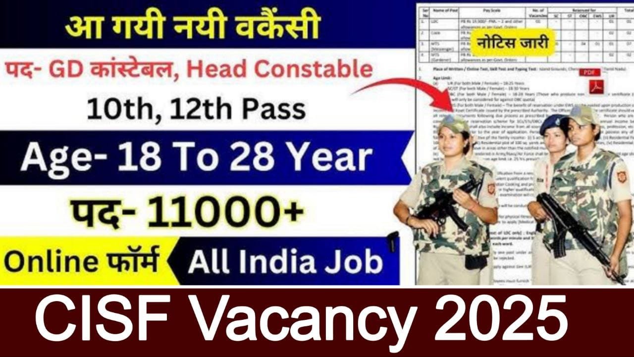 CISF Recruitment 2025 Apply Online