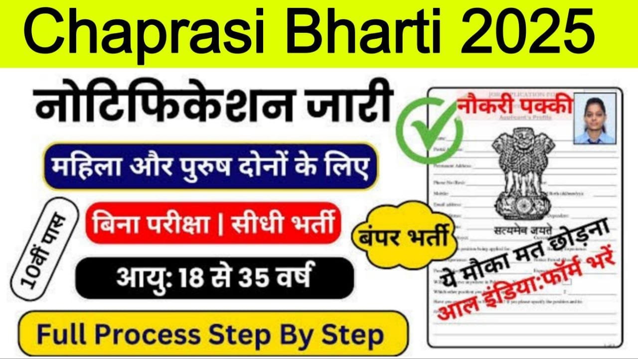 Chaprasi Vacancy 2025