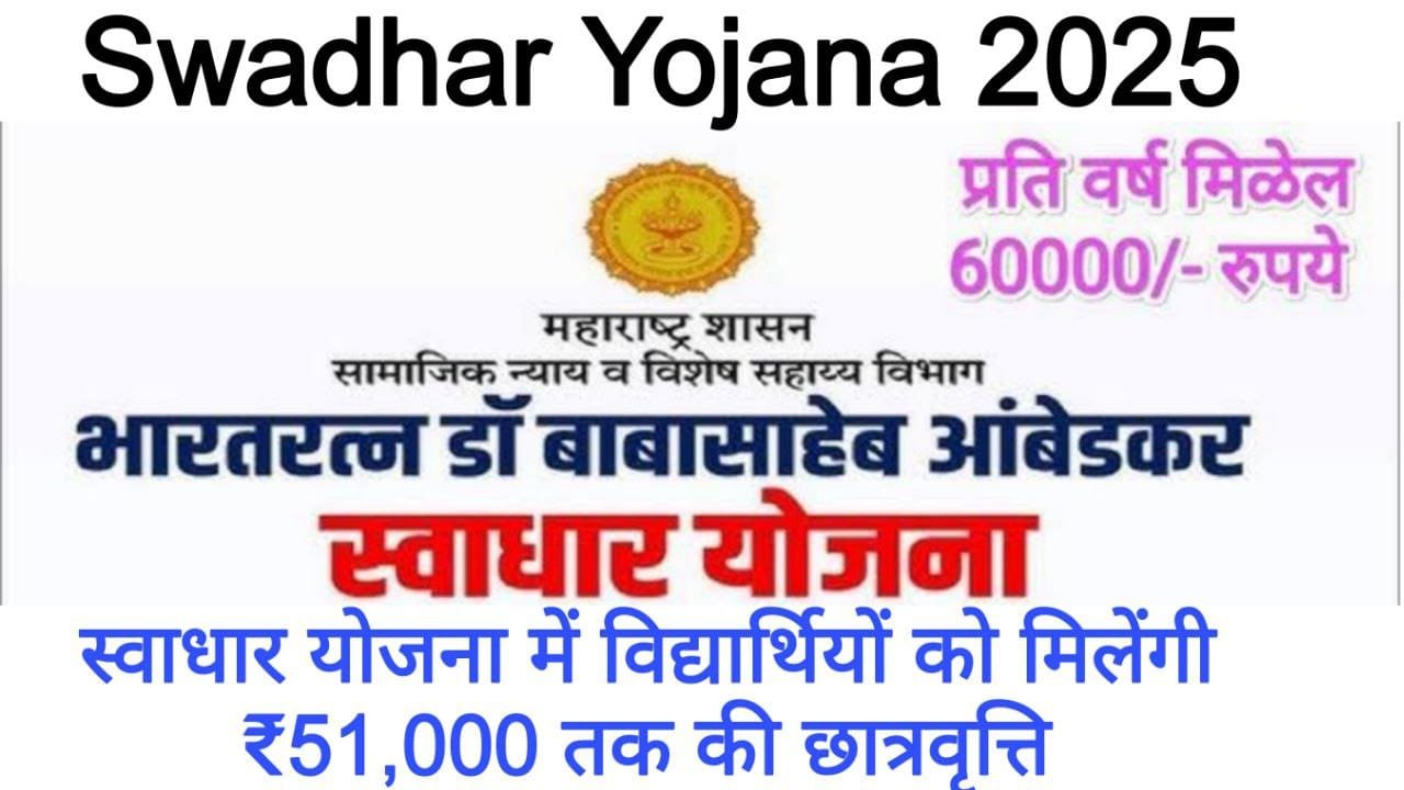 Maharashtra Swadhar Yojana 2025