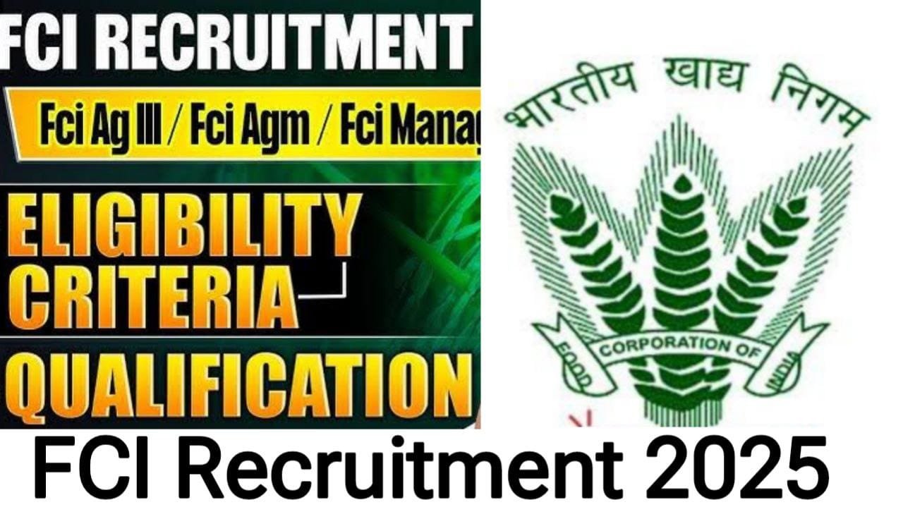 FCI Recruitment 2025 Apply Online