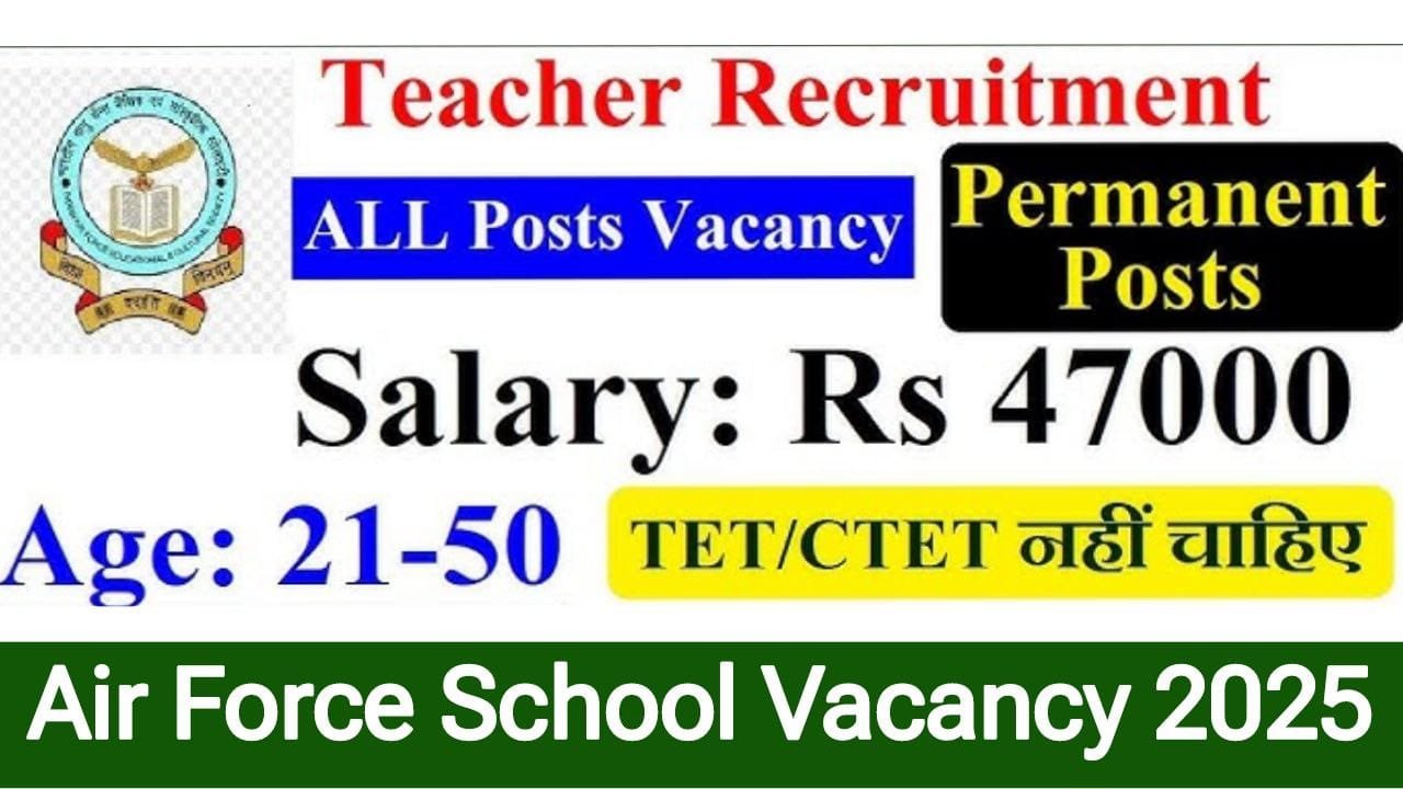 Airforce School Vacancy