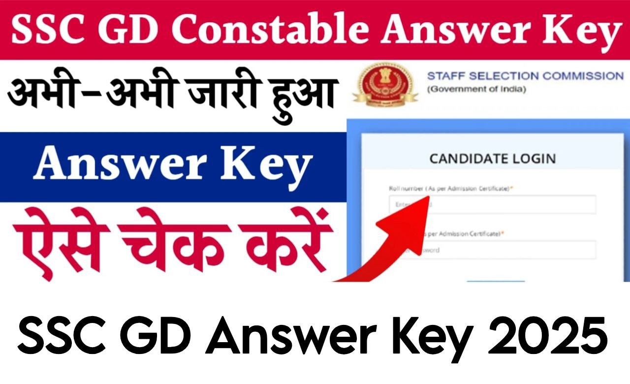 SSC GD Constable Answer Key 2025