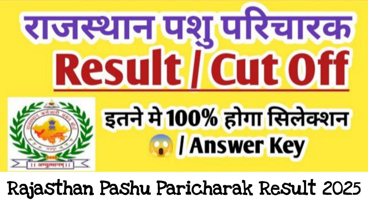 Pashu Paricharak Result 2025