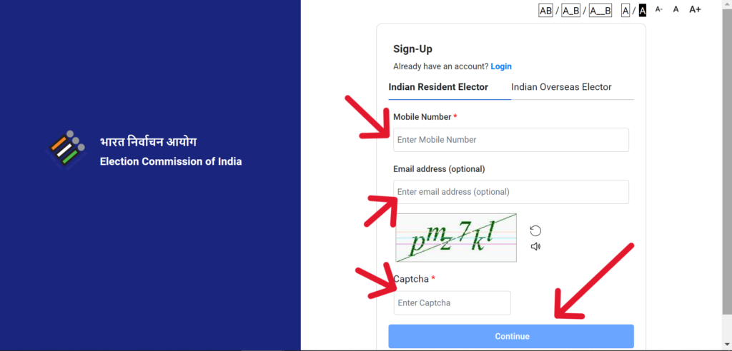 Voter Card Mobile Number Link 2025