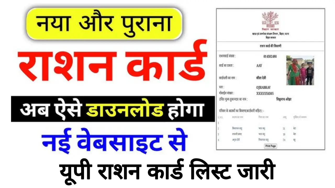 Ration Card List UP